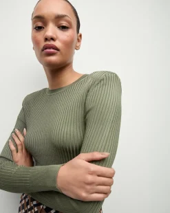 Veronica Beard Tops|Sweaters>Acara Pullover in Stone Army