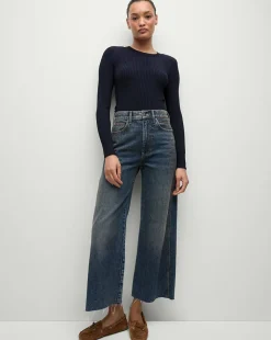 Veronica Beard Tops|Sweaters>Acara Ribbed Pullover in