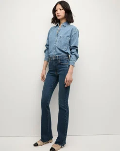 Veronica Beard Tops|The Veronicas' Favorites>Aderes Denim Shirt in Light Blue