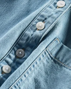 Veronica Beard Tops>Almera Chambray Button-Down Top in