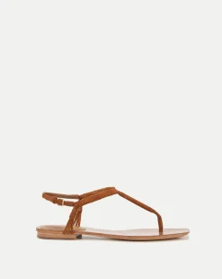 Veronica Beard Sandals>Amelia T-Strap Suede Sandal