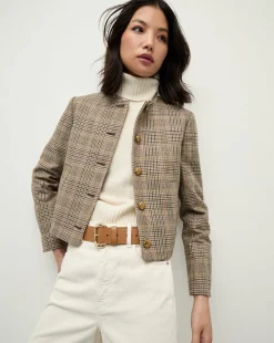 Veronica Beard Jackets & Outerwear|The Veronicas' Favorites>Andrea Plaid Jacket in Russet Multi