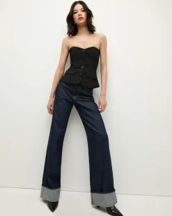 Veronica Beard Tops|The Veronicas' Favorites>Arlette Strapless Peplum Bustier in