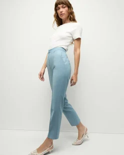 Veronica Beard Pants|Matching Sets>Arte High Waist Pants in Light Blue