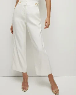 Veronica Beard Pants|Extended Sizes>Aubrie Women's Linen Cropped Pant in