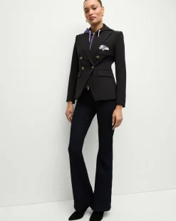 Veronica Beard Jackets & Outerwear>Baltimore Ravens Dickey Jacket in Black/Gold