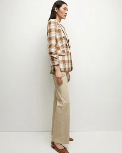 Veronica Beard Jackets & Outerwear>Beacon Dickey Jacket in Ochre Multi