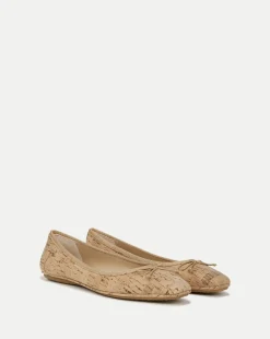 Veronica Beard Flats & Loafers>Beatrix Cork Ballet Flat | Cork Flat Shoes