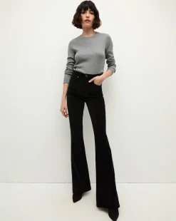 Veronica Beard Jeans|Party Dressing>Beverly Velvet Skinny-Flare Jean in
