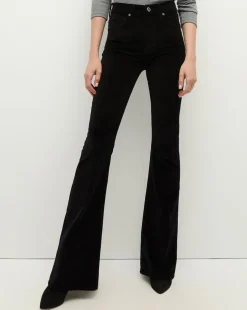 Veronica Beard Jeans|Party Dressing>Beverly Velvet Skinny-Flare Jean in