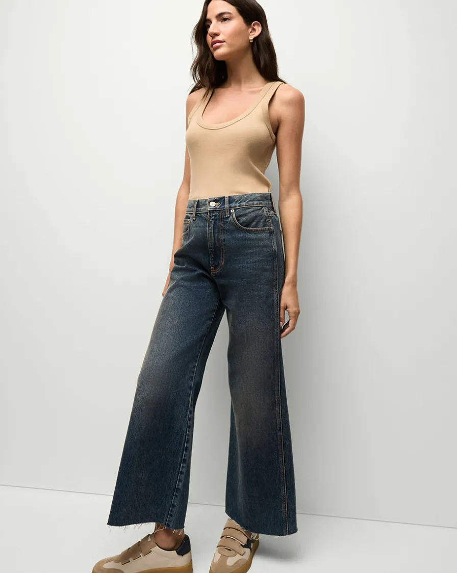 Veronica Beard Tops>Birke Scoop-Neck Tank in