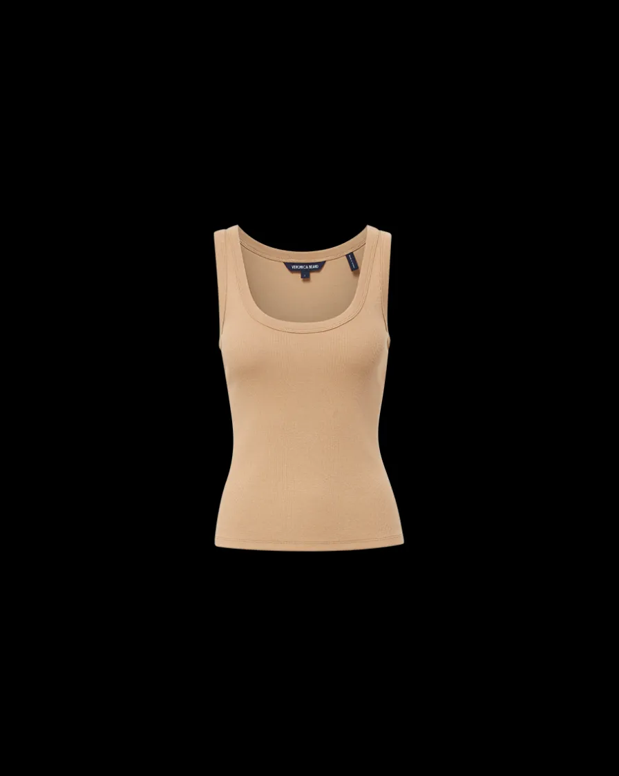 Veronica Beard Tops>Birke Scoop-Neck Tank in