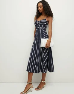 Veronica Beard Dresses>Blige Striped Dress in