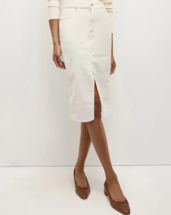 Veronica Beard Skirts & Shorts>Breves Corduroy Midi Skirt in