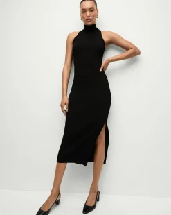 Veronica Beard Dresses|Party Dressing>Briggita Knitted Halter Dress in