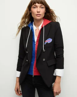 Veronica Beard Jackets & Outerwear>Buffalo Bills Dickey Jacket in Black/Silver