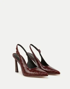 Veronica Beard Pumps|The Veronicas' Favorites>Callie Croc-Embossed Slingback Pump in