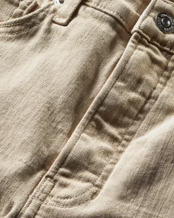 Veronica Beard Jeans>Carolina Khaki High-Rise Crop-Flare Jean