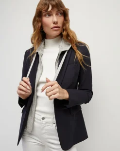 Veronica Beard Dickeys|Vb Classics>Cashmere Hoodie Dickey