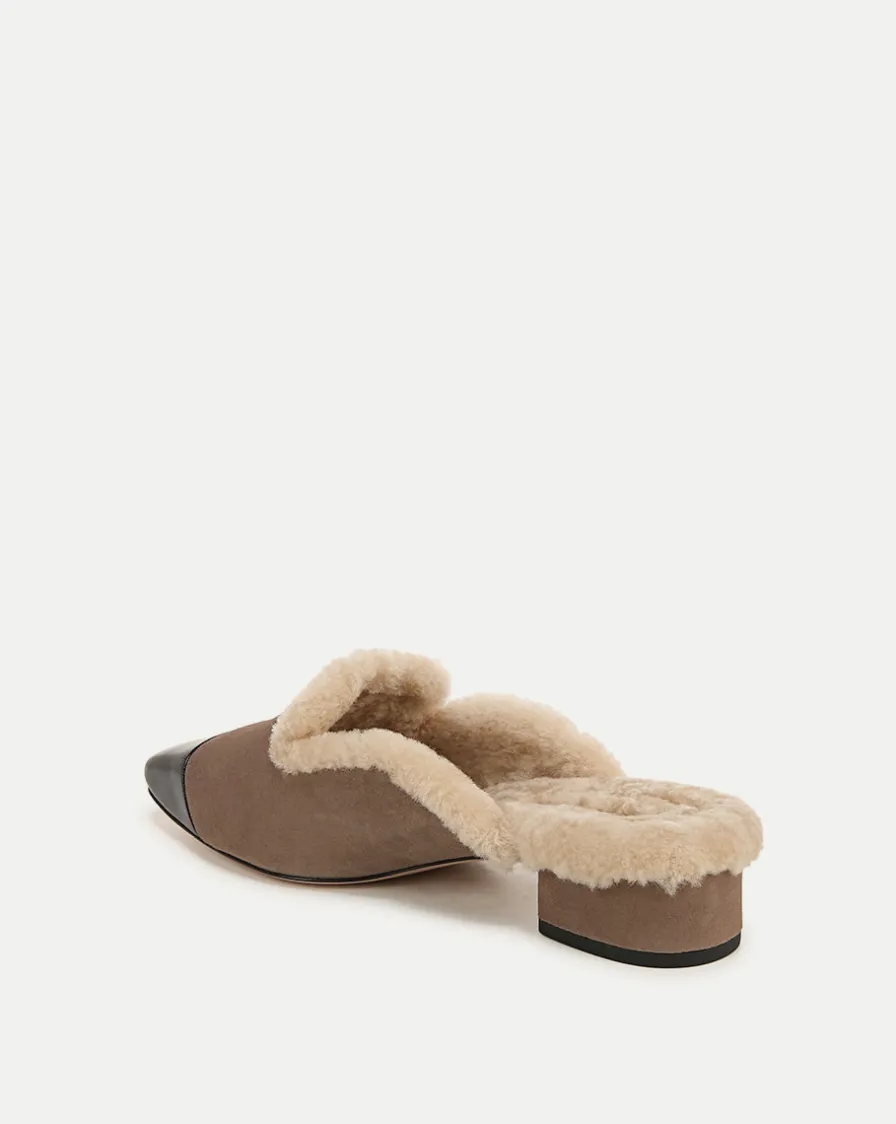 Veronica Beard Flats & Loafers>Cecile Shearling Mule in