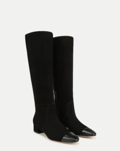 Veronica Beard Boots & Booties>Cecile Suede Knee High Boots in