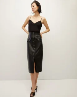 Veronica Beard Tops>Ciarlo Lace-Trim Top