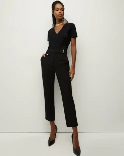 Veronica Beard Tops|Extended Sizes>Cindy V-Neck Tee