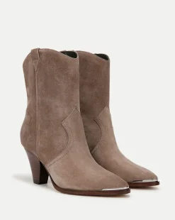 Veronica Beard Boots & Booties>Cody Suede Western Bootie in