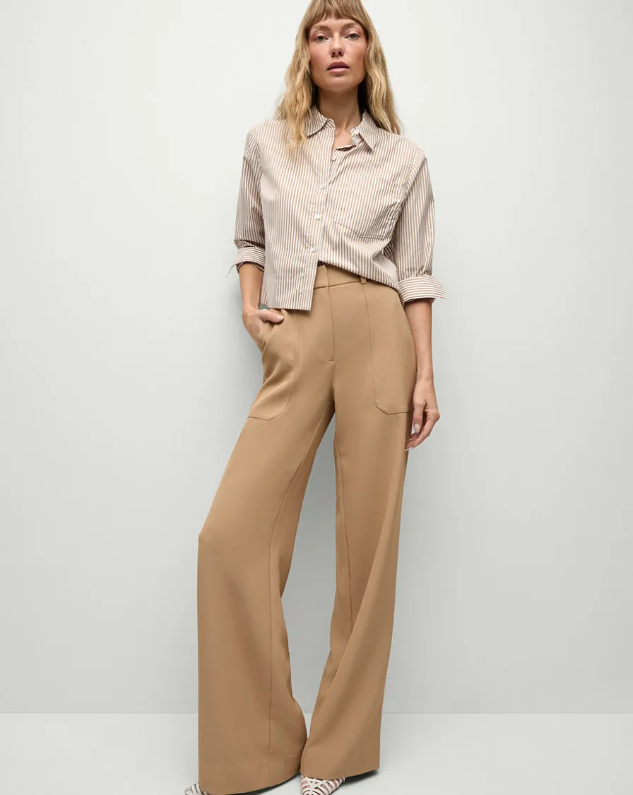 Veronica Beard Pants|Matching Sets>Cole Wide-Leg Pant in