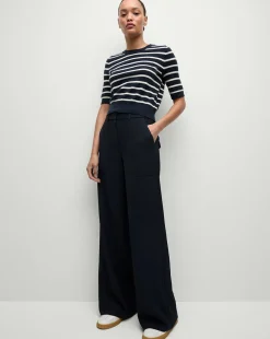 Veronica Beard Pants|Matching Sets>Cole Wide-Leg Pant in