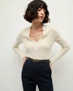 Veronica Beard Sweaters|Tops>Coleta V-Neck Cashmere Sweater in