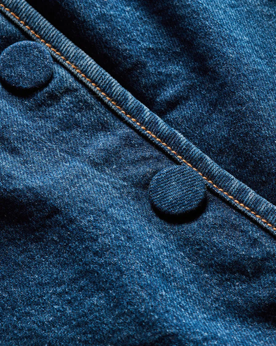 Veronica Beard Jackets & Outerwear>Cordell Denim Jacket in Dusted Oxford