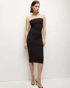 Veronica Beard Dresses>Cressida Strapless Dress in