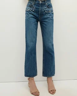 Veronica Beard Jeans|The Veronicas' Favorites>Daniela Straight Leg Jean in x Poppy Delevingne