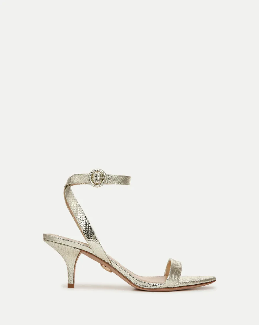Veronica Beard Sandals>Darcelle Metallic Leather Sandal in