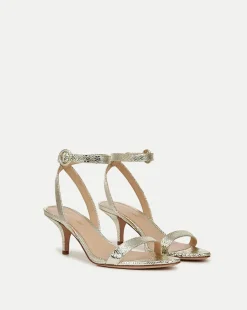 Veronica Beard Sandals>Darcelle Metallic Leather Sandal in
