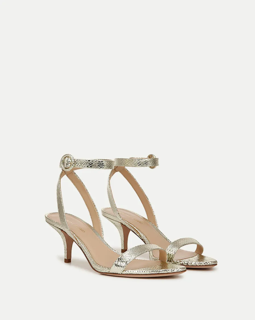 Veronica Beard Sandals>Darcelle Metallic Leather Sandal in