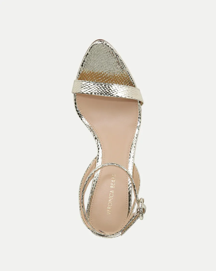 Veronica Beard Sandals>Darcelle Metallic Leather Sandal in