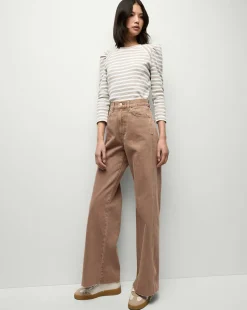 Veronica Beard Tops>Delano Top in Off-White Multi