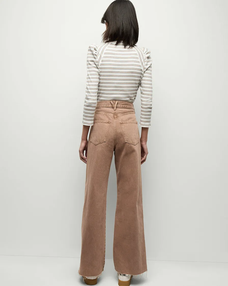 Veronica Beard Tops>Delano Top in Off-White Multi