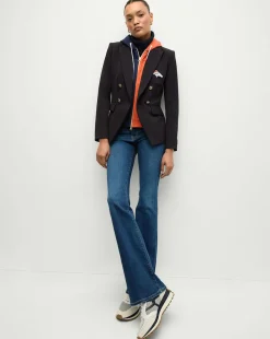 Veronica Beard Jackets & Outerwear>Denver Broncos Dickey Jacket in Navy/Gold