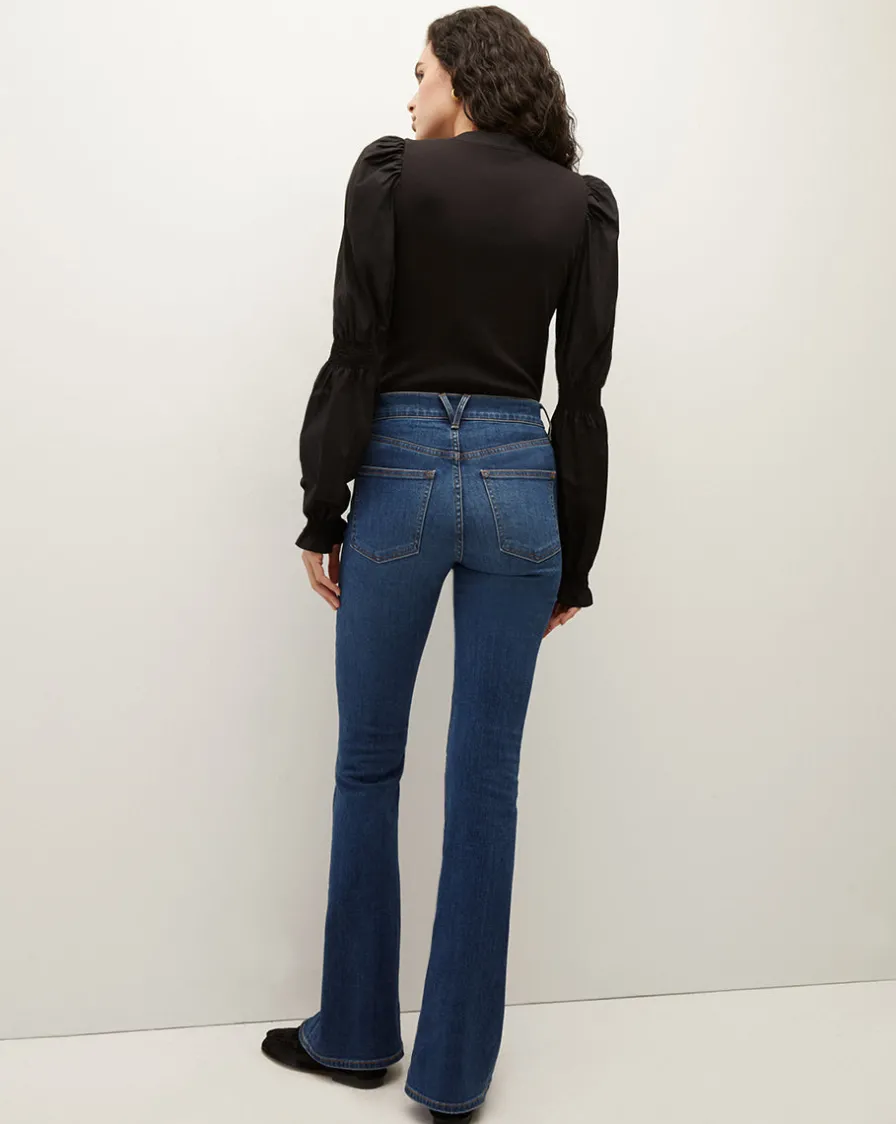 Veronica Beard Tops>Effy Puff-Sleeve Top