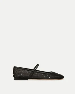 Veronica Beard Flats & Loafers>Ellie Crystal Mesh Flat in