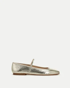Veronica Beard Flats & Loafers>Ellie Metallic Flat in