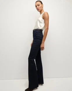 Veronica Beard Pants|The Veronicas' Favorites>Gracie Belted Denim Pant in Dark Wash