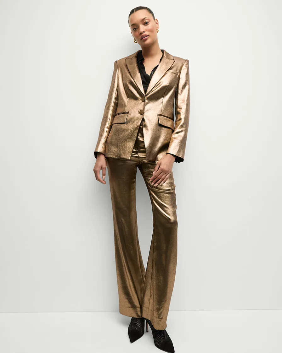Veronica Beard Pants|Matching Sets>Gracie Pant in Vintage Gold x Poppy Delevingne