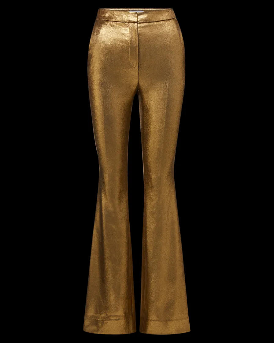 Veronica Beard Pants|Matching Sets>Gracie Pant in Vintage Gold x Poppy Delevingne