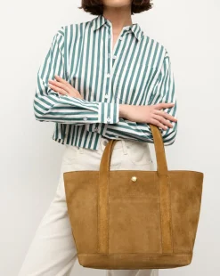 Veronica Beard Shoulder Bags|Tote Bags>Grand Suede Goody Bag in