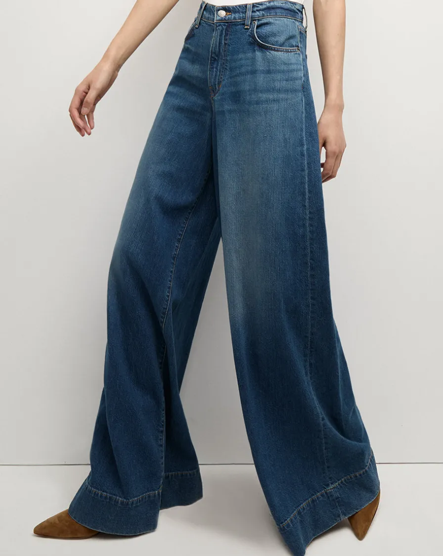 Veronica Beard Jeans>Haizley Wide-Leg Jean in