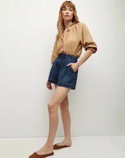 Veronica Beard Skirts & Shorts>Jaffe Denim Short in Bright Blue